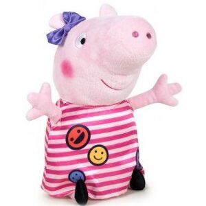 Peluche peppa pig tenue smiley 31 cm - peluche licence - cochon - doudou enfant Peluche peppa pig tenue smiley 31 cm - peluche licence - cochon - doudou enfant