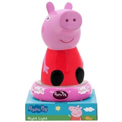 Veilleuse 3D - Peppa Pig - Rose - 23 cm Rose Veilleuse 3D - Peppa Pig - Rose - 23 cm Rose