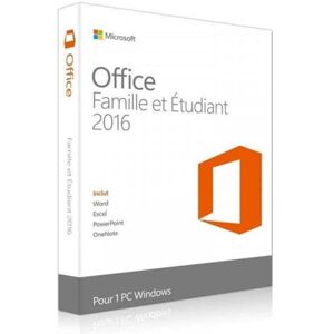 Microsoft Office 2016 Famille et Etudiant (Home & Student) - Clé licence à télécharger Microsoft Office 2016 Famille et Etudiant (Home & Student) - Clé licence à télécharger
