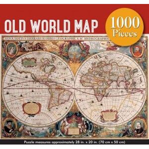 LetterBox Puzzle Peter Pauper Carte ancienne du monde 1000 pièces 50 x 70 cm Multicolore LetterBox Puzzle Peter Pauper Carte ancienne du monde 1000 pièces 50 x 70 cm Multicolore