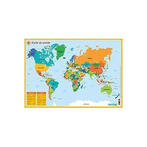 Chantecler Editions ZNU Sous-main d'apprentissage - Carte du monde Chantecler Editions ZNU Sous-main d'apprentissage - Carte du monde