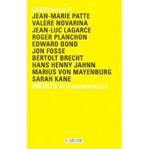 Arche Lexi/ Textes 4 Arche Lexi/ Textes 4