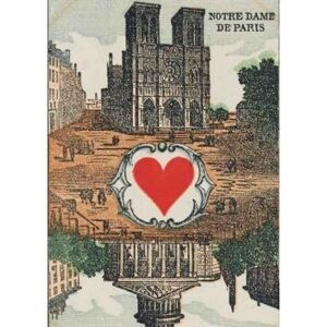 Hachette Bnf Carnet Blanc, carte à jouer, Notre-Dame-de-Paris Hachette Bnf Carnet Blanc, carte à jouer, Notre-Dame-de-Paris