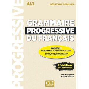 Cle International Grammaire progressive déb. complet + appli + CD 2e édition Cle International Grammaire progressive déb. complet + appli + CD 2e édition