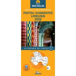 MICHELIN Carte Régionale Poitou-Charentes Limousin 2026 MICHELIN Carte Régionale Poitou-Charentes Limousin 2026