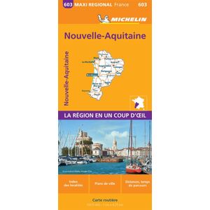 MICHELIN Carte Régionale Maxi - Nouvelle-Aquitaine MICHELIN Carte Régionale Maxi - Nouvelle-Aquitaine