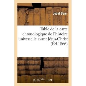 Hachette Bnf Table de la carte chronologique de l'histoire universelle avant Jésus-Christ Hachette Bnf Table de la carte chronologique de l'histoire universelle avant Jésus-Christ