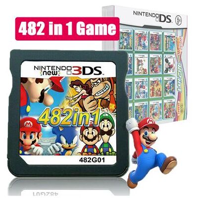 Carte de jeu vidéo Mario Album Nintendo 482 en 1 carte de Console de cartouche pour NDS NDSL 2DS 3DS 3DSLL NDSI Carte de jeu vidéo Mario Album Nintendo 482 en 1 carte de Console de cartouche pour NDS NDSL 2DS 3DS 3DSLL NDSI