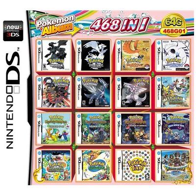 468 en 1 Pokemon Mario Album carte de jeu vidéo cartouche Console carte pour Nintendo DS 3DS 2DS NDS NDSL NDSI 468 en 1 Pokemon Mario Album carte de jeu vidéo cartouche Console carte pour Nintendo DS 3DS 2DS NDS NDSL NDSI