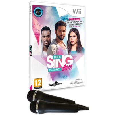 Sega Let's Sing 2018 Nintendo Wii + 2 microphones Sega Let's Sing 2018 Nintendo Wii + 2 microphones