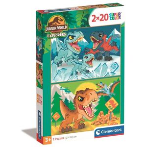 Puzzles Clementoni Jurassic World 2 x 20 pièces Puzzles Clementoni Jurassic World 2 x 20 pièces