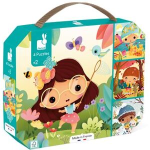 4 Puzzles Evolutifs Janod 4 Saisons de 6 à 16 pièces 4 Puzzles Evolutifs Janod 4 Saisons de 6 à 16 pièces
