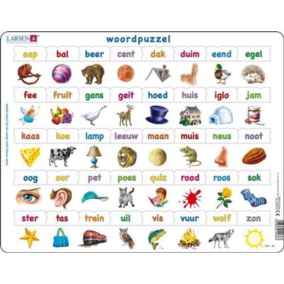 Larsen puzzle puzzle MaxiWord puzzle 40 pièces Multicolore Larsen puzzle puzzle MaxiWord puzzle 40 pièces Multicolore
