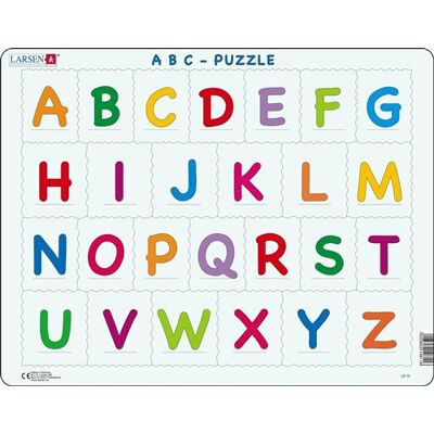 Larsen puzzle MaxiApprendre à lire l'alphabet 26 pièces Multicolore Larsen puzzle MaxiApprendre à lire l'alphabet 26 pièces Multicolore