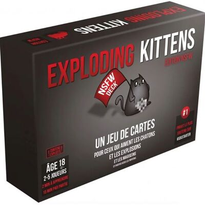 Jeu de stratégie Asmodee Exploding Kittens NSFW Version Multicolore Jeu de stratégie Asmodee Exploding Kittens NSFW Version Multicolore