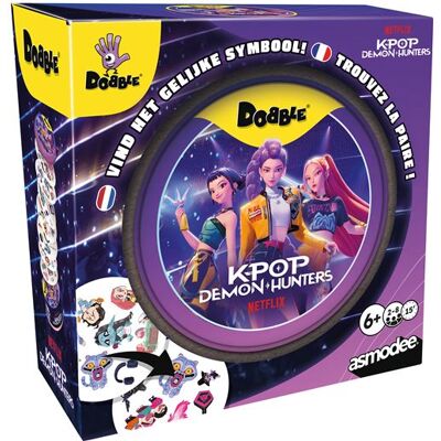 Jeu d'ambiance Dobble K-Pop Demon Hunters Asmodee Multicolore Jeu d'ambiance Dobble K-Pop Demon Hunters Asmodee Multicolore