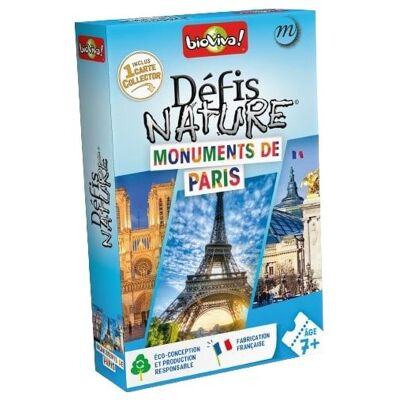 Jeu pour découvrir la nature Bioviva Défis Nature Monuments de Paris Multicolore Jeu pour découvrir la nature Bioviva Défis Nature Monuments de Paris Multicolore
