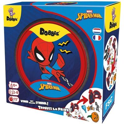 Jeu d’ambiance Dobble Spiderman Asmodee Multicolore Jeu d’ambiance Dobble Spiderman Asmodee Multicolore
