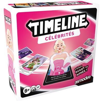 Jeu de culture générale Timeline Célébrités Asmodee Multicolore Jeu de culture générale Timeline Célébrités Asmodee Multicolore
