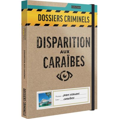 Jeu d'enquête Asmodee Dossiers Criminels Disparition aux Caraïbes Jeu d'enquête Asmodee Dossiers Criminels Disparition aux Caraïbes