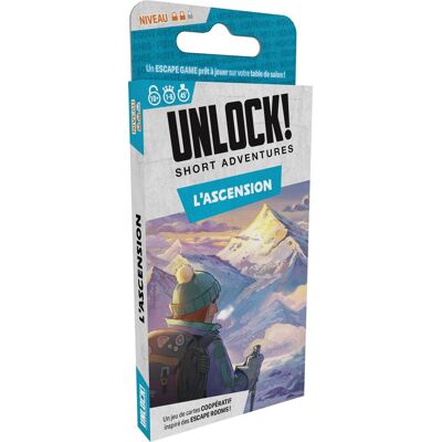 Jeu d'escape game Asmodee Unlock! Short L'Ascension Multicolore Jeu d'escape game Asmodee Unlock! Short L'Ascension Multicolore