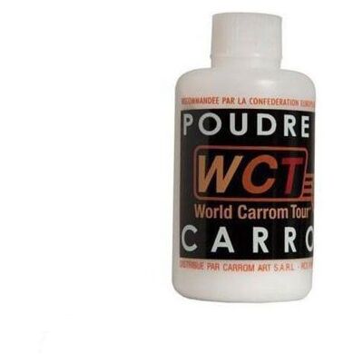 Asmodee Carrom - Poudre de glisse de carrom : Flacon 100g Asmodee Carrom - Poudre de glisse de carrom : Flacon 100g