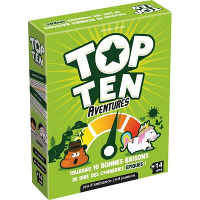 Jeu D'ambiance Top Ten Aventures Asmodee Multicolore Jeu D'ambiance Top Ten Aventures Asmodee Multicolore