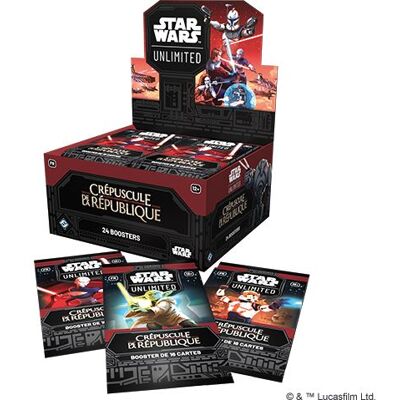 Carte à collectionner Star Wars Unlimited Crépuscule de la République Booster Multicolore Carte à collectionner Star Wars Unlimited Crépuscule de la République Booster Multicolore