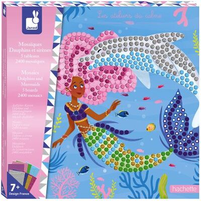 Kit créatif Janod Mosaïques Dauphins et sirènes Kit créatif Janod Mosaïques Dauphins et sirènes