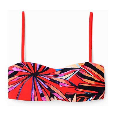 Desigual, Haut de bikini bandeau tropical, Orange, M Desigual, Haut de bikini bandeau tropical, Orange, M