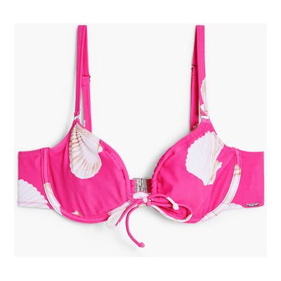 Desigual, Haut de bikini coquillages fuchsia, Femme, Rouge, XS Desigual, Haut de bikini coquillages fuchsia, Femme, Rouge, XS