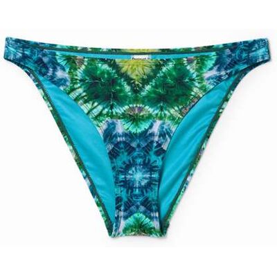 Desigual, Bas de bikini tie-dye, Femme, Vert, XS Desigual, Bas de bikini tie-dye, Femme, Vert, XS
