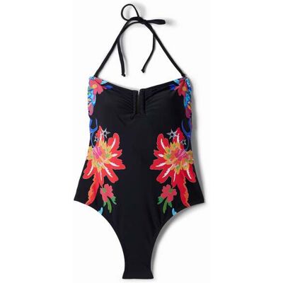Desigual, Maillot de bain bandeau, Femme, Noir, XS Desigual, Maillot de bain bandeau, Femme, Noir, XS