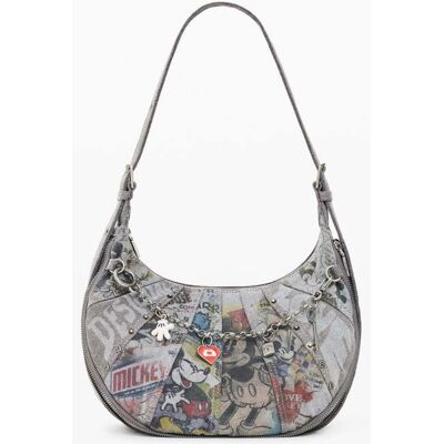 Desigual, Sac denim moyen Mickey™, Femme, Noir, U Desigual, Sac denim moyen Mickey™, Femme, Noir, U