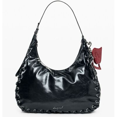 Desigual, GRAND SAC EFFET CUIR, Femme, PolyurÉThane, Noir, U Desigual, GRAND SAC EFFET CUIR, Femme, PolyurÉThane, Noir, U