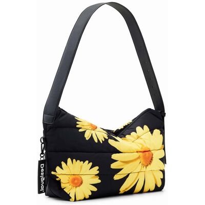 Desigual, Grand sac à bandoulière fleuri M. Christian Lacroix, Femme, Polyester, Noir, U Desigual, Grand sac à bandoulière fleuri M. Christian Lacroix, Femme, Polyester, Noir, U