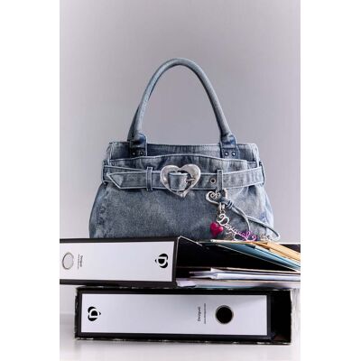 Desigual, Sac en jean moyen, Coton, Noir, U Desigual, Sac en jean moyen, Coton, Noir, U