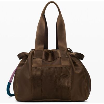 Desigual, Grand sac cabas en nylon, Polyamide, Marron, U Desigual, Grand sac cabas en nylon, Polyamide, Marron, U