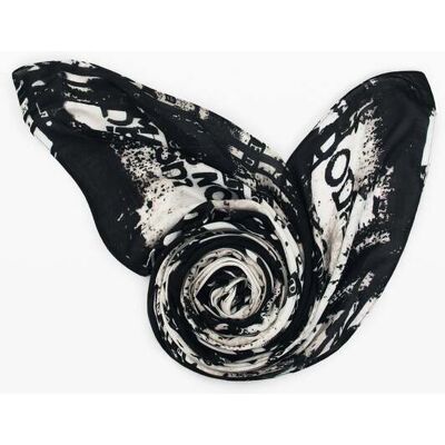 Desigual, Foulards rectangulaire à lettres, Femme, Viscose, Blanc, U Desigual, Foulards rectangulaire à lettres, Femme, Viscose, Blanc, U