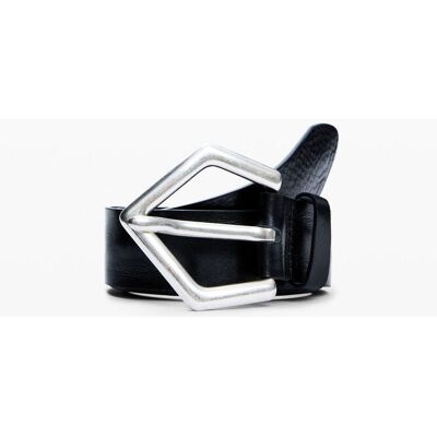 Desigual, CEINTURE LARGE EN CUIR, Femme, Cow Leather, Noir, 85 Desigual, CEINTURE LARGE EN CUIR, Femme, Cow Leather, Noir, 85