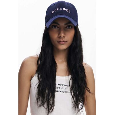 Desigual, Casquette "Not a Doll", Coton, Bleu, U Desigual, Casquette "Not a Doll", Coton, Bleu, U