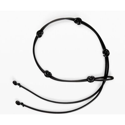 Desigual, Ceinture corde en cuir, Sheep Leather, Noir, U Desigual, Ceinture corde en cuir, Sheep Leather, Noir, U