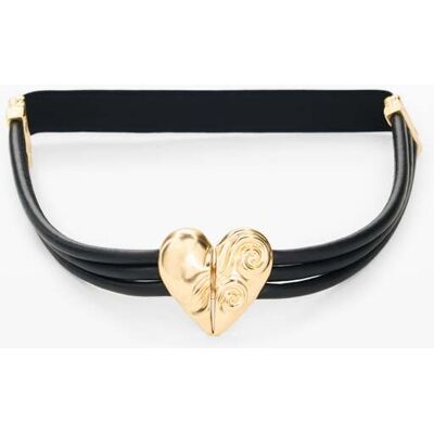 Desigual, Ceinture triple lacets en cuir, Noir, U Desigual, Ceinture triple lacets en cuir, Noir, U