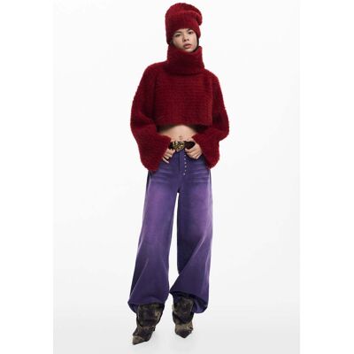 Desigual, Pack pull court et bonnet, Femme, Polyester, Rouge, U Desigual, Pack pull court et bonnet, Femme, Polyester, Rouge, U