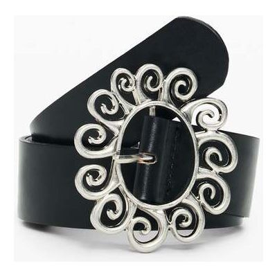 Desigual, Ceinture Cuir Sol, Cow Leather, Noir, 95 Desigual, Ceinture Cuir Sol, Cow Leather, Noir, 95