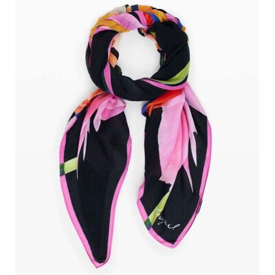 Desigual, Foulard lys, Femme, Viscose, Noir, U Desigual, Foulard lys, Femme, Viscose, Noir, U