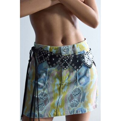 Desigual, Ceinture cloutée cœurs, Femme, PolyurÉThane, Noir, U Desigual, Ceinture cloutée cœurs, Femme, PolyurÉThane, Noir, U