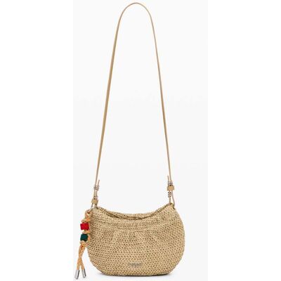Desigual, Porte-monnaie bandoulière ovale charms, Femme, Papier, Blanc, U Desigual, Porte-monnaie bandoulière ovale charms, Femme, Papier, Blanc, U