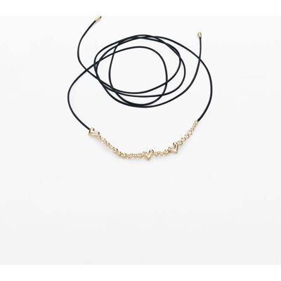 Desigual, Ceinture cœurs mini Zalio, Femme, Leather Suede Skin, Noir, U Desigual, Ceinture cœurs mini Zalio, Femme, Leather Suede Skin, Noir, U