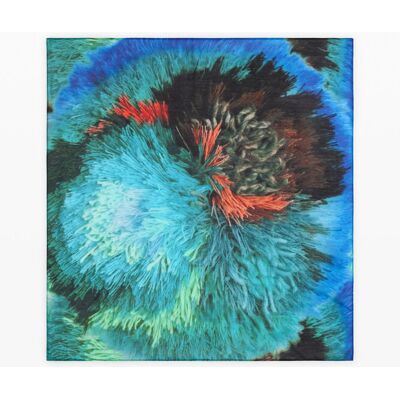 Desigual, Foulard imprimé Lacroix, Femme, Bleu, U Desigual, Foulard imprimé Lacroix, Femme, Bleu, U
